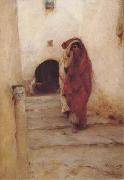 Emile Pinchart Dans la casbah de Tunis (mk32) painting